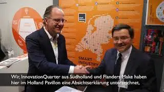 Hannover Messe 2019 - SMITZH und Flanders Make unterzeichnen Kooperationsvertrag