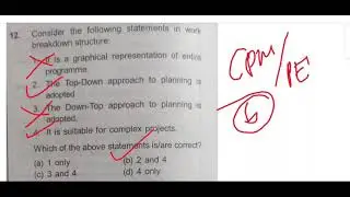MCQS of Project management ll CPM/PERT ll IES/ESE ll Part-02