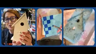 # 355 Birdhouse Pt.1 Posh Chalk Paper Paint Checks #decoupage #diycrafts #crafts