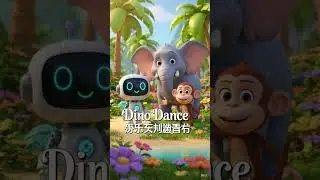 &ldquo;Uh-oh&hellip; Dino dancing?! 😂🦕&rdquo;🦕 Can Dino Dance? Funny Copy Dance Challenge 🤖🐘🐒#shorts#3DCute #kidsshorts
