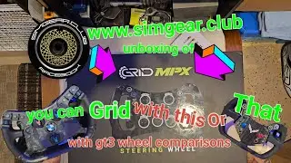 Grid Engineering MPX Steering Wheel peripheral control unboxing with www.simgear.club