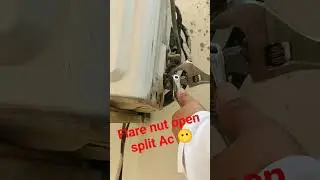 Flare nut opening split Ac by 🔧 wrench 🛠️#split #ac #tools #flatearth #nut #virapost #youtubeshorts