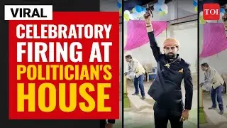 Viral video | Celebratory firing at politician's house