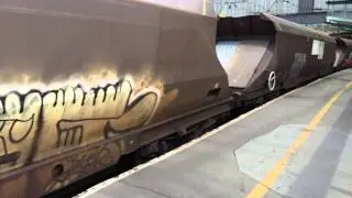 66552 departing Carlisle with power hoppers