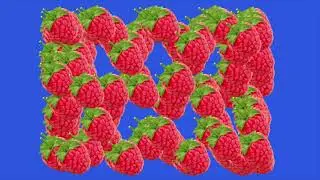 anime Red raspberry green screen/ Red raspberry ANIMATION effects FRUITS Background