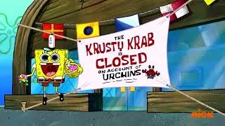 SpongeBob Jumping into Krusty Krabs but it's Closed for 10 Hours