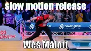 Wes Malott slow motion release - PBA Bowling