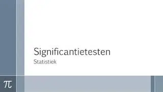 Wiskunde - Statistiek - Significantietesten