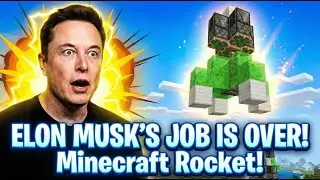 I Built a REAL Rocket in Minecraft&hellip; Even Elon Musk Would Be Shocked! 🚀😱