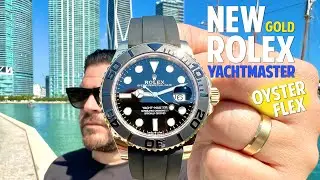 Новые часы Rolex Yachtmaster 42 из ЖЕЛТОГО золота!! - Ультимативная модель Oyster Flex??