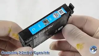 Inside Epson 29 Cyan Strawberry Ink Cartridge (C13T29824010)