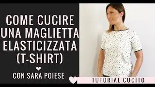 Cucire una maglietta elasticizzata minidress con Sara Poiese