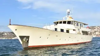34 m Steel Hull English Gentlemen’s Yacht from 1960 For Sale / Full Walkthrough