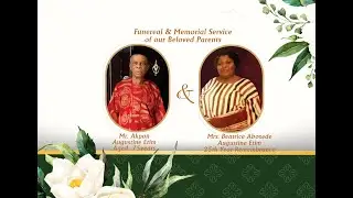 Funereal & Memorial Service of our Beloved Parents