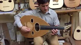 Birdseye maple iraqi oud made by Dimitris played by ILIAS
