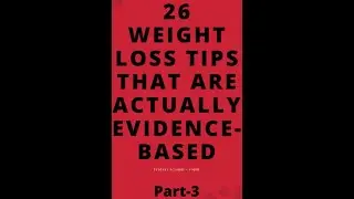 Weight Loss Tips That Are Actually Evidence-Based | PART-3 | Health Zone | #shorts
