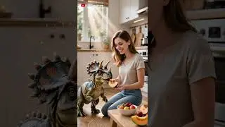 Breakfast with My Pet Dinosaur | Realistic Cinematic #strangerthings5 #ghibliart #3iatlas #funny