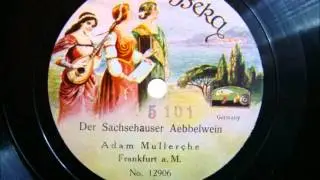 Adam M&uuml;ller Frankfurt - Der Sachsehauser Aebbelwein ca. 1911