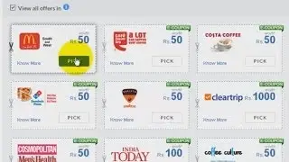 Choosing Coupons in FreeCharge