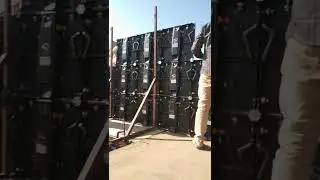 LED wall set up