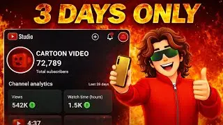 3 Days Cartoon Video Challenge 🥰 ( Shocking Results) From 0 Subscriber 