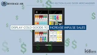 Beverage Air 47-in. Two-Section Glass-Door Merchandiser (MT49-1-SDB)
