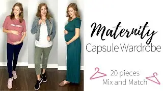 MATERNITY CAPSULE WARDROBE + TRY-ON | Comfy Cozy Maternity Clothing Haul Try-On