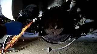 Seized / Jammed brake caliper hack repair on Opel Astra G/ Ремонт заклинившего тормозного суппорта