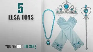 Top 10 Elsa Toys [2018]: Alead Princess Elsa Dress Up Party Accessories et Gloves, Tiara, Wand And