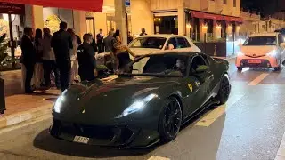 Multi-Millionaires Night Life in Monaco | INSANE Ferrari 812 Competizione at the sass&rsquo; Caf&eacute;