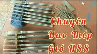 Bộ dao tiện gỗ 6món 7món Thép gió hss