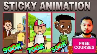 How to Create Viral Sticky Animation I Animation video kaise banaye