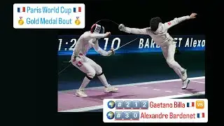 Paris World Cup 2025 SME - GOLD - Gaetan Billa FRA v Alexandre Bardenet FRA