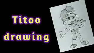 How to draw Titoo cartoon easy | Titoo drawing easy |Easy cartoon drawing |Aakrit babu