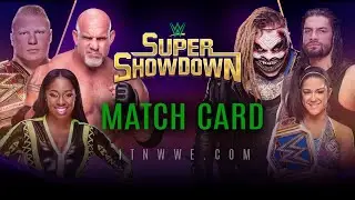 WWE Super Showdown 2020 Match Card