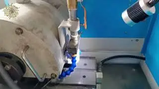 New machine to grind curved side of blades