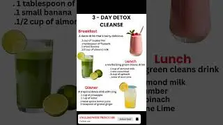 3-Day Detox Cleanse Plan | Natural Weight Loss & Body Reset Smoothie Recipes
