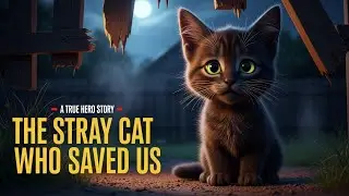 A Stray Cat Saved a Sleeping Family 😱🐈 | True Hero Cat Story That Will Make You Cry #catlovers #cat