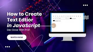 Text Editor Using HTML CSS & JavaScript -