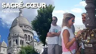 Sacré-Cœur romantic place in Paris, France.