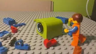 Emmet building a Duplo alien.#lego #emmet #trending #shorts 