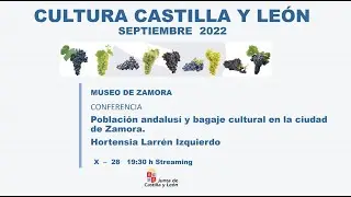 CONFERENCIA SOBRE LA POBLACI&Oacute;N ANDALUS&Iacute; Y EL BAGAJE CULTURAL EN LA CIUDAD DE ZAMORA. MUSEO DE ZAMORA