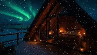 Snow ambience sound effect, Cozy winter snow bed sleep asmr