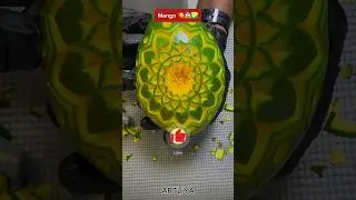 fruit carving tutorials🥭✅😍 | mango carving #fruitcarving #artist #shorts #foodart