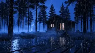 Live ASMR: Cozy Cabin Rainstorm for Ultimate Sleep & Relaxation
