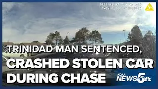 Trinidad man sentenced, crashed stolen car during chase in Castle Rock