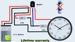 3.7V to 1.5V Converter for Wall Clock / mobile battery se wall clock chalaye / bc547 Transistor