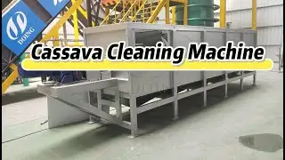Agricultural Machinery-Cassava washing machine magically turn muddy cassava  into clean one!