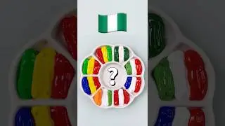 Guess The Final Color🎨Flags45｜MIxing Color｜Satisfying ｜Relaxing｜Art | Paint Mixing | ASMR Art
