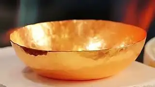 24k gold bar crafted into a pure handmade gold incense burner process